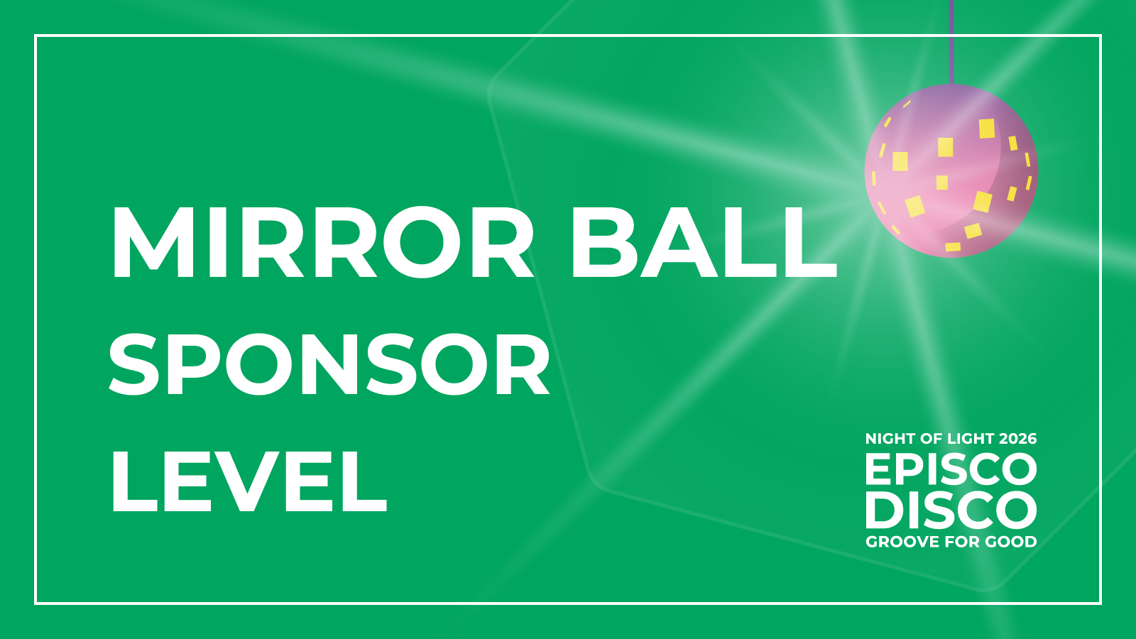 MIRROR BALL Sponsorship Level