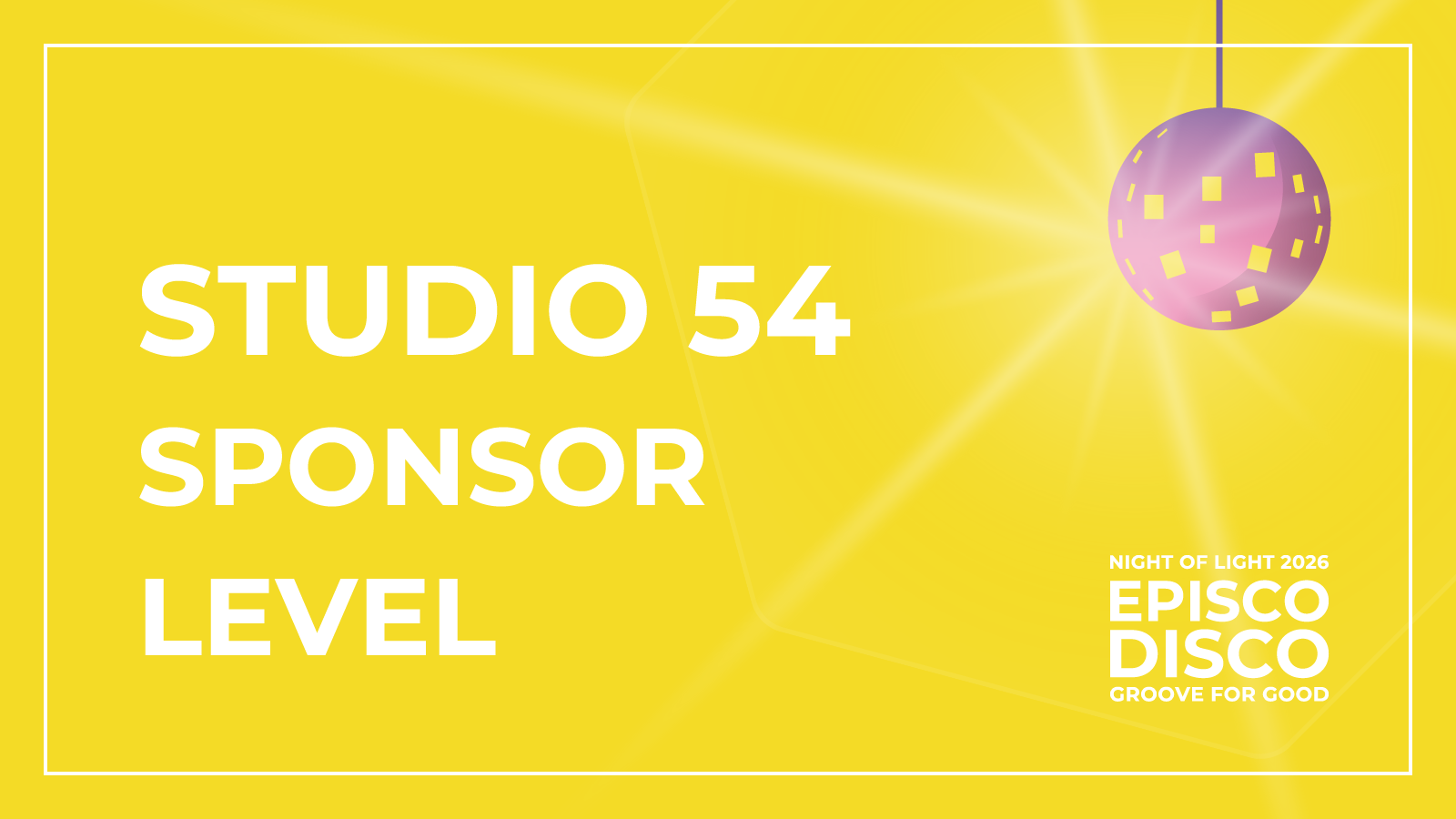 STUDIO 54 Sponsorship Level